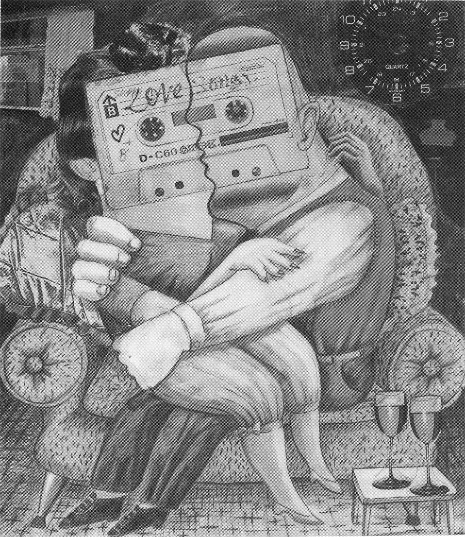 collage of couple on couch